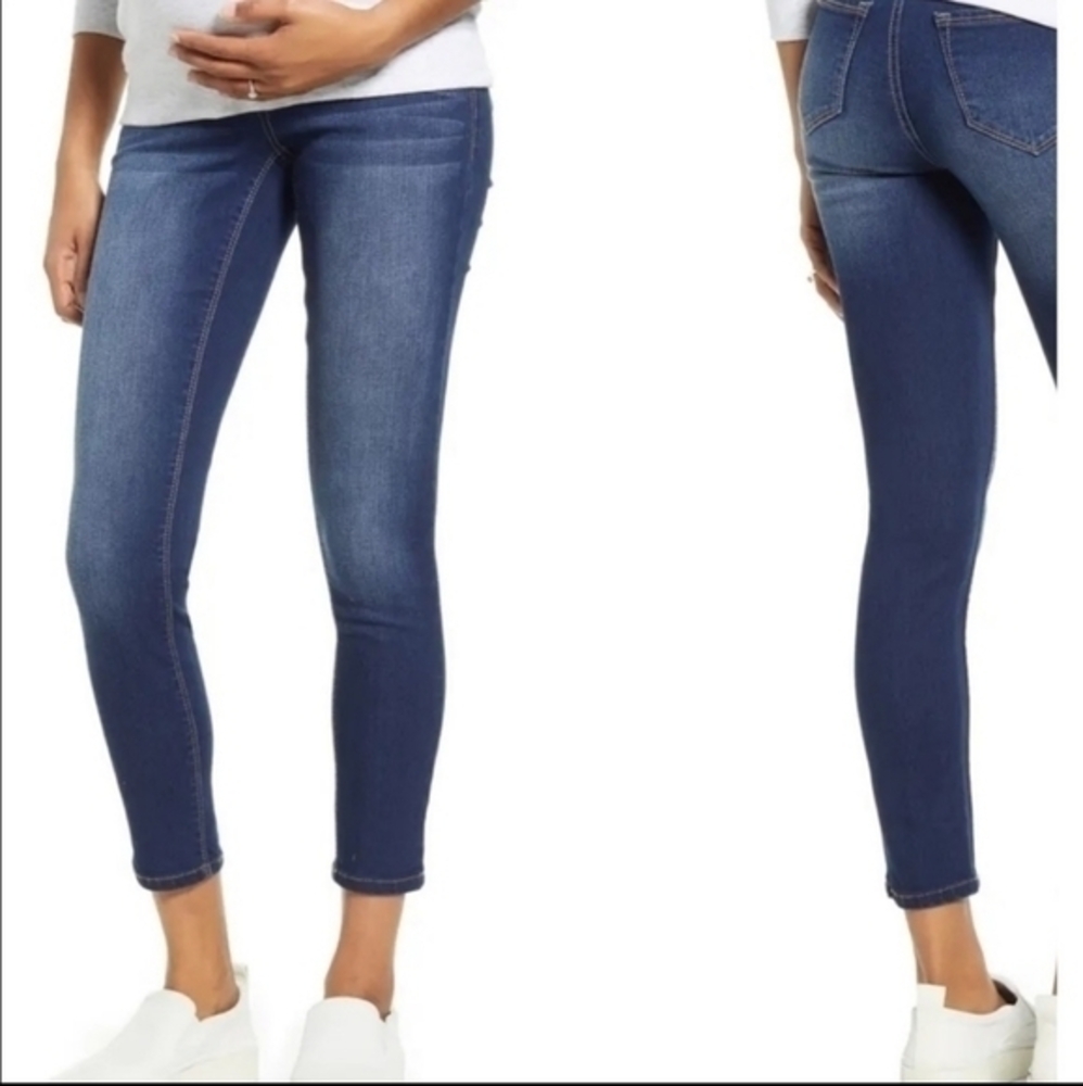 1822 Denim Dark Wash Maternity Skinny Jeans